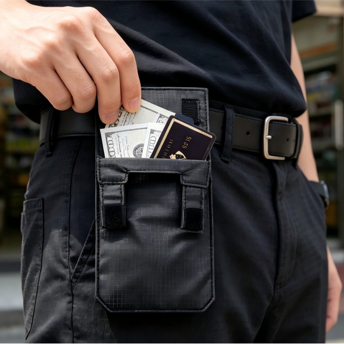Travel Accessories Wallet - 旅行用、隠しポケット付きウエストポーチ、盗難防止パスポートホルダー、財布、男女兼用、アウトドア、ハイキング、キャンプ用アクセサリー。