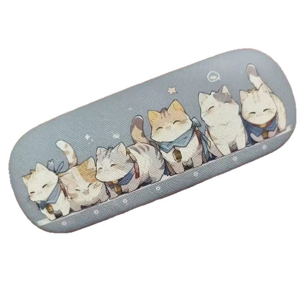 Travel Accessories Ideas - メガネ収納用、丸い形状のメガネホルダー、収納ボックス。かわいらしいメガネケースで、旅行用アクセサリーやギフトに最適。ティーンエイジャー向けの収納に。