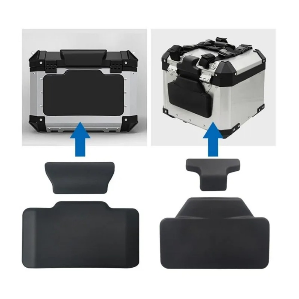 Luggage Cover Protector - 45L/55L トランク 1 セットユニバーサルオートバイリアテールトップ荷物トランクツールボックステールボックスヘルメットケース 3D クッション背もたれパッド