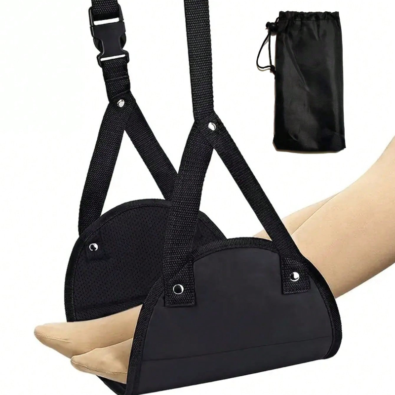 ポータブル調節可能なフットレストハンモック飛行機旅行長距離飛 - Travel Accessories Long Flight のレビューと価格