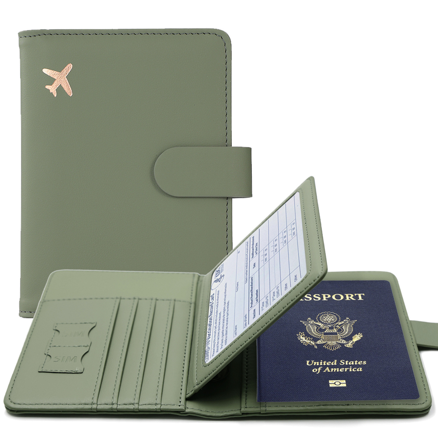 RFID パスポートカバーケースパスポートホルダー多機能パス - Travel Accessories Wallet のレビューと価格