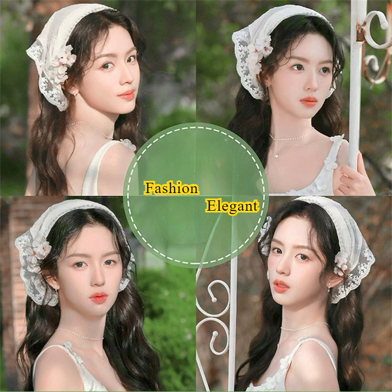2025 レースヘッドバンドスカーフ女性のためのフレンチスタ - Travel Accessories Aesthetic のレビューと価格