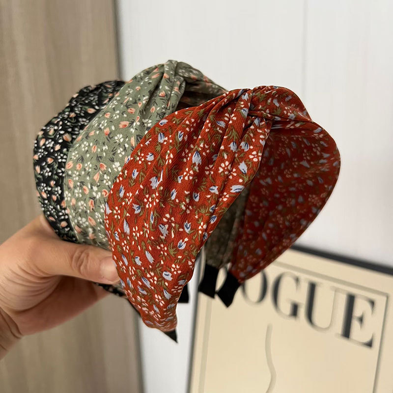 女性用、柔らかいコットン素材、小花柄、ねじり結びデザインのヘ - Travel Accessories Aesthetic のレビューと価格