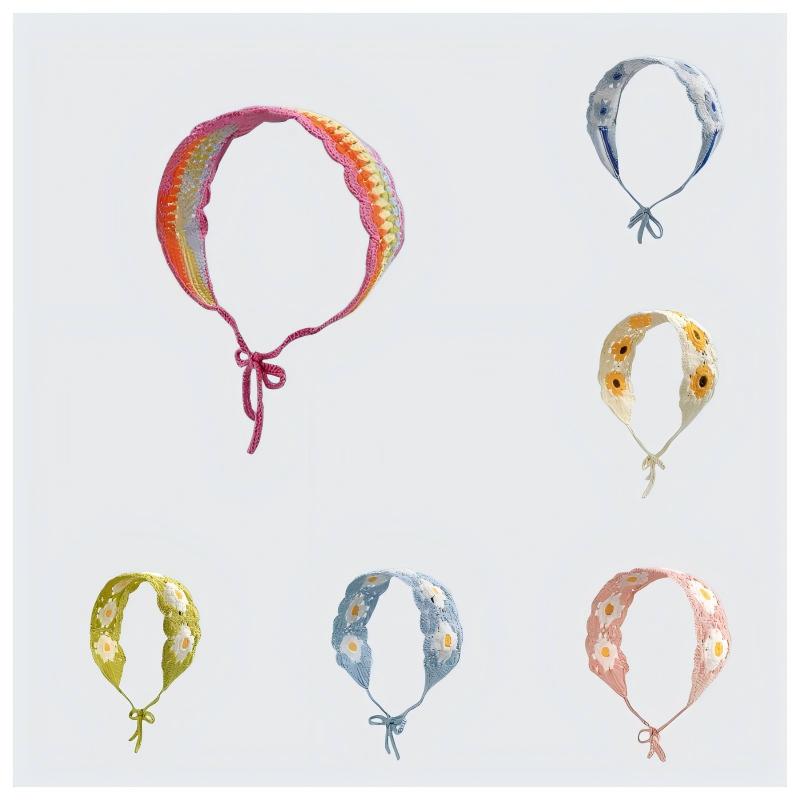 女性用のかわいいかぎ針編みの透かし模様ヘッドバンド、年齢を若 - Travel Accessories Aesthetic のレビューと価格